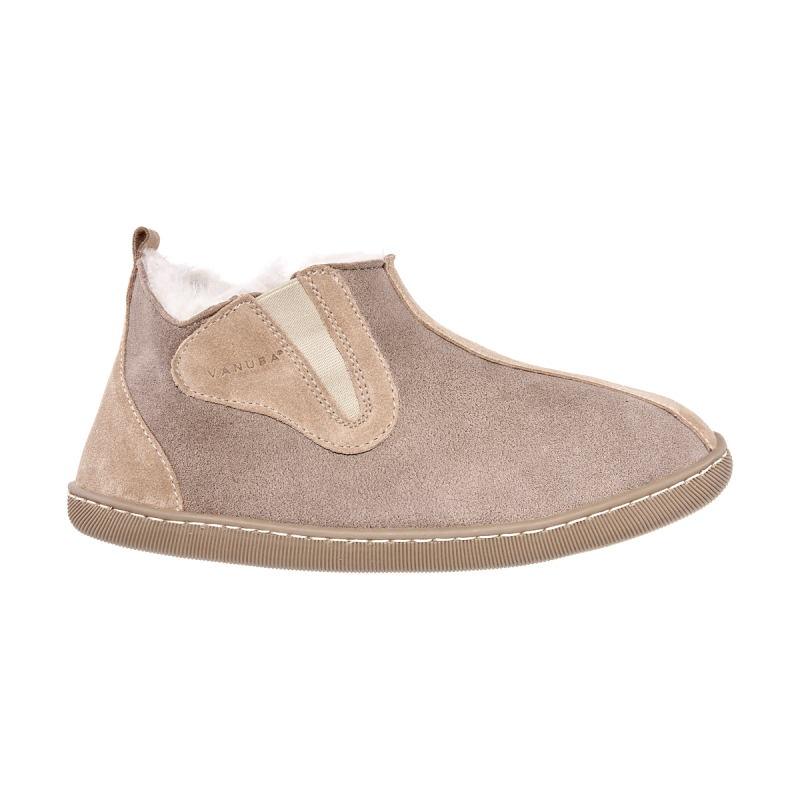 PERFECT GIFT Vanuba Columbia Premium Hausschuhe Beige Leder Fell 36-41