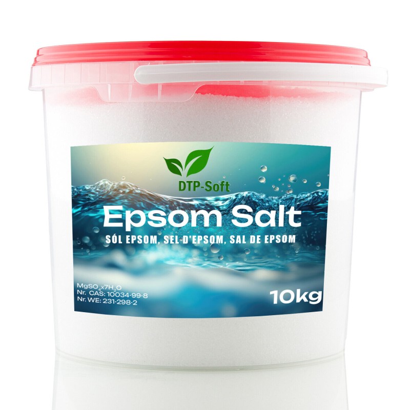 10kg Epsom Salz Bittersalz Magnesiumsulfat Lebensmittelqualität 10 kg Eimer