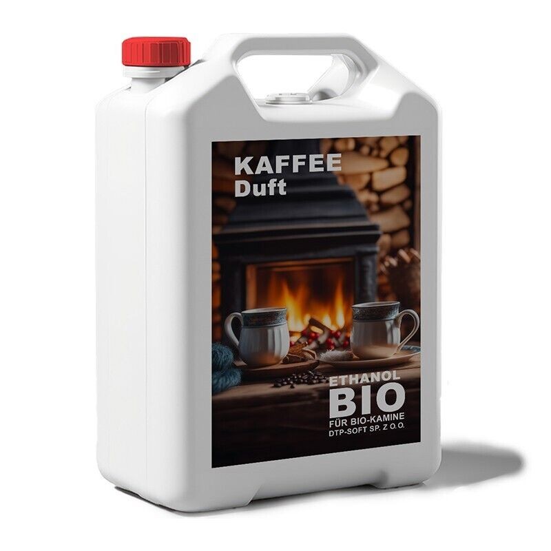 5 Liter Bioethanol KAFFEEDUFT Premium 100% für Kamin Ethanolkamin Tischkamin 5L