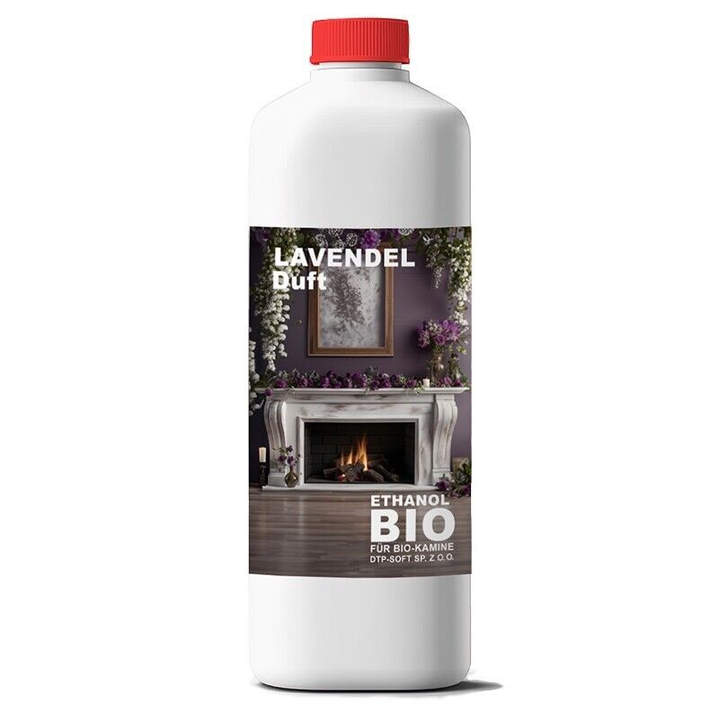 1 Liter Bioethanol LAVENDELDUFT Premium 100% für Bio Alkohol für Kamin 1L