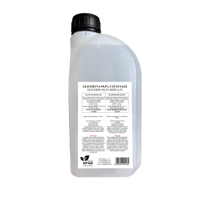 0,5L Glycerin Glyzerin 99,5% Pharmaqualität E422 500ml Flasche rein pflanzlich