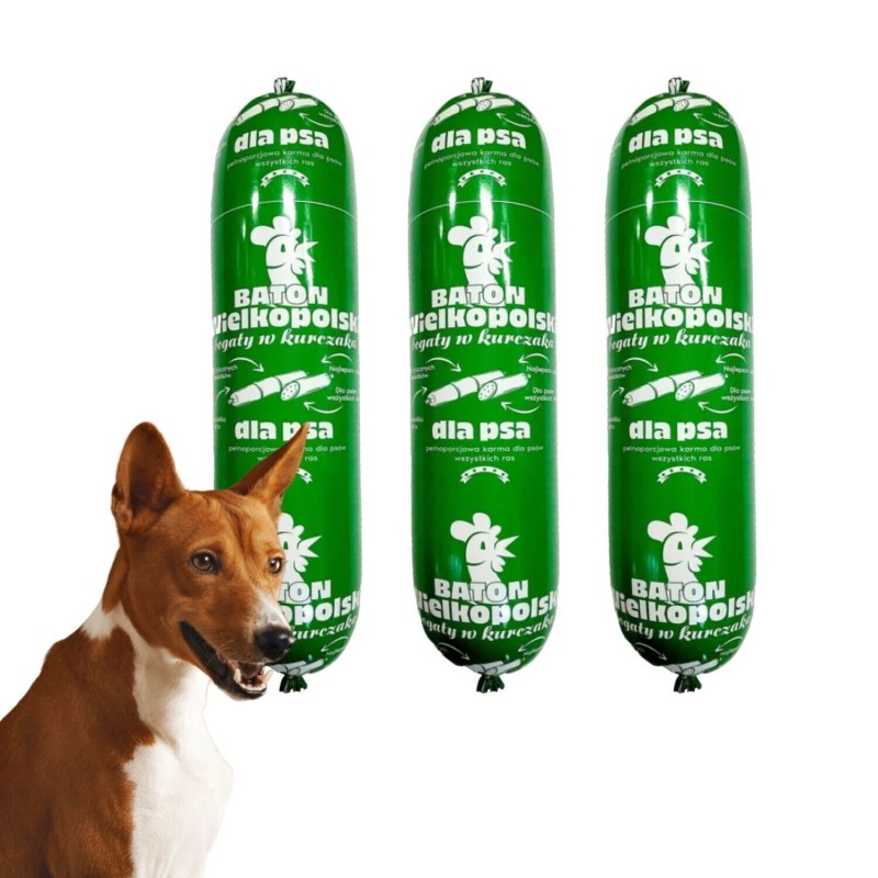 10x900g Hundefutter Riegel Nassfutter Premium Geflügel getreidefrei Hundewurst