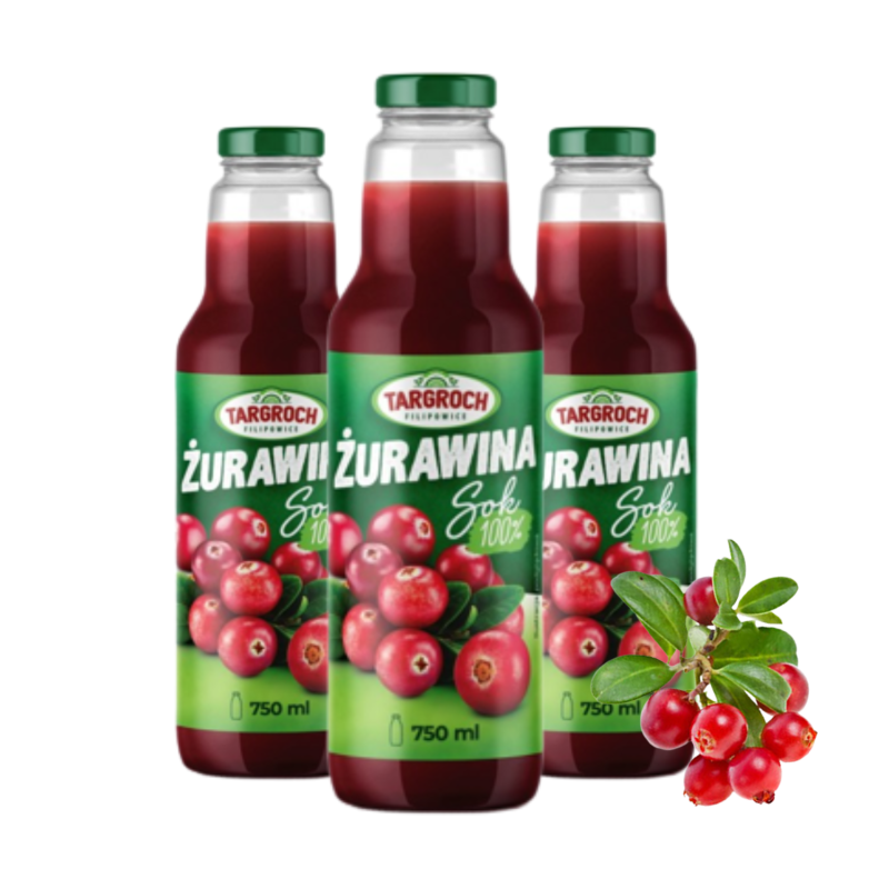 3x 750ml Cranberrysaft Vitamin C 100% natürlich Saft premium ohne Zusätze BIO