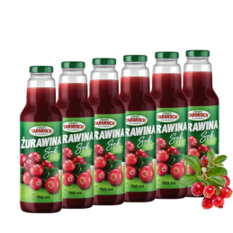 6x 750ml Cranberrysaft...