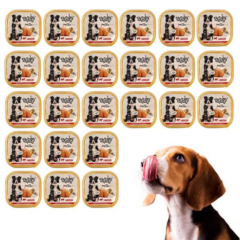 24x 300g Pastete Hundefutter Nassfutter Aluschale Rind hohe Qualität TOP