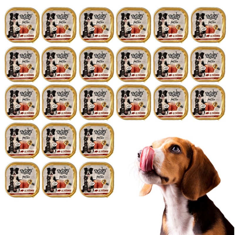 24x 300g Pastete Hundefutter Nassfutter Aluschale Wildfleisch hohe Qualität