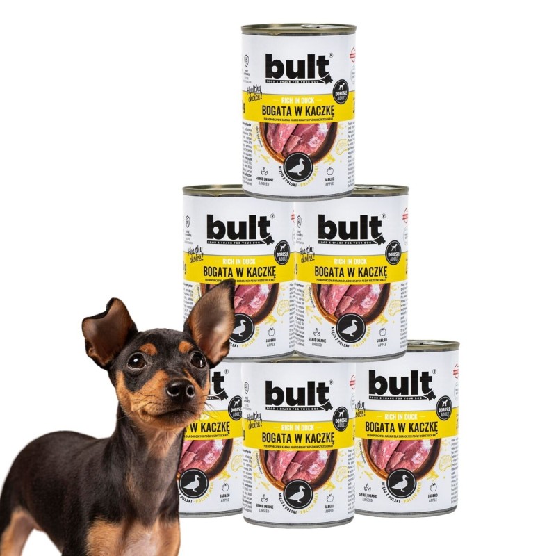 10x 400g Hundefutter Bult Ente Nassfutter getreidefrei hoher Fleischanteil Dose