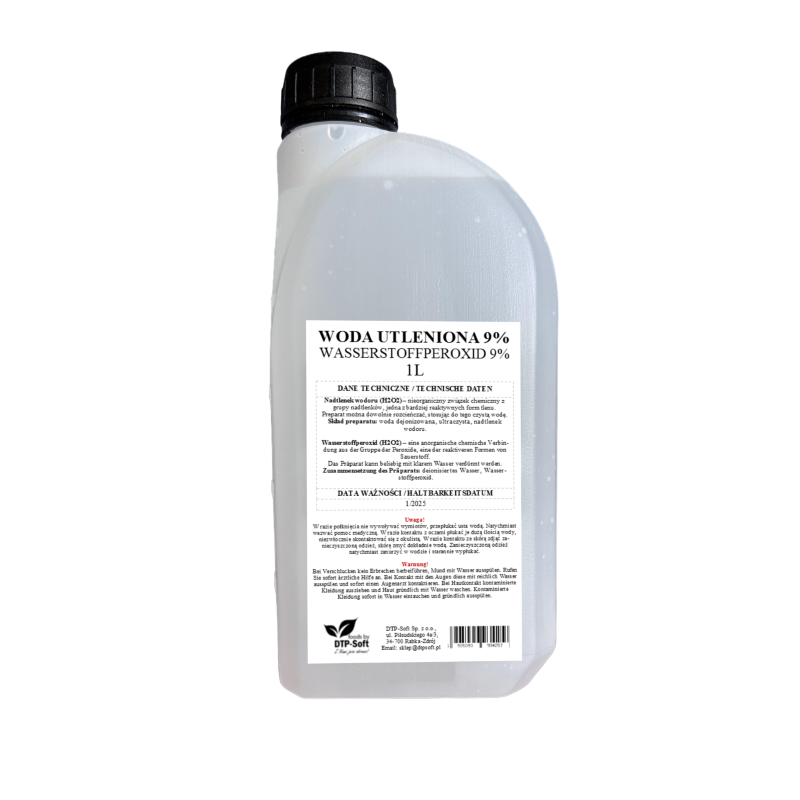 1L Wasserstoffperoxid H2O2 - 9% 1 Liter 9% laborgeprüft 1000 ml