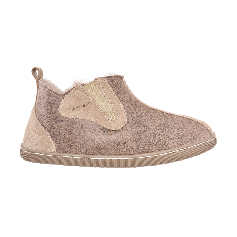 PERFECT GIFT Vanuba Columbia Premium Hausschuhe Beige Leder Fell 36-41