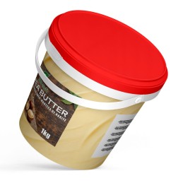 1kg Sheabutter unraffiniert BIO Eimer Premium - 1000g handgeknetet vegan TOP