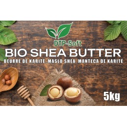 5kg Sheabutter unraffiniert BIO Eimer Premium - 5000g handgeknetet vegan TOP