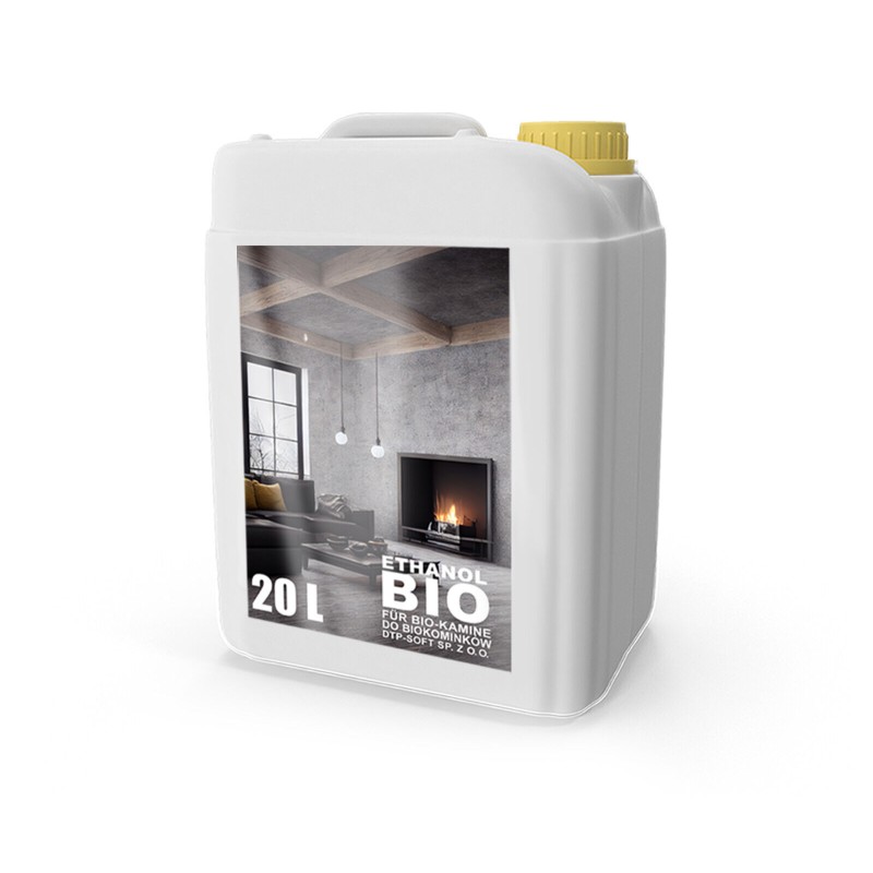 20 Liter Bioethanol Premium 100% für Bio Alkohol für Kamin 1 x 20L TOP