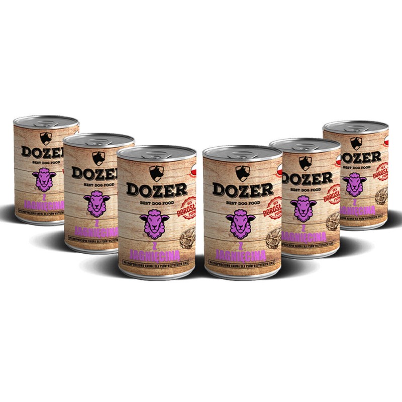 10 x 400g Hundefutter Dozer Lamm Premium Nassfutter getreidefrei Dosen