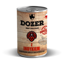 12 x 400g Hundefutter Dozer Truthahn Premium Nassfutter Dosen