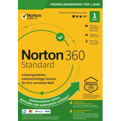 NORTON 360 Standard 2022 1 Gerät 1 Jahr 1 PC MAC Internet Security 2022 DE