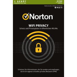 Norton WiFi Privacy | 1 Gerät | 1 Jahr | Security VPN - PC / Mac / Android / KEY