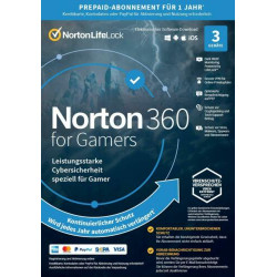 NORTON 360 for Gamers 2022 3 Geräte 3 PC/Mac 2021 DE Internet Security EU