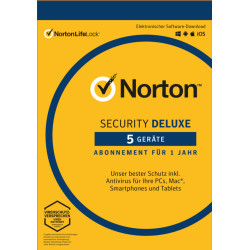 NORTON Security Deluxe 2022 5 Geräte 5 PC/Mac/Android 2023 Internet Security KEY