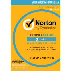 NORTON Security Deluxe 2022 3 Geräte 3 PC/Mac/Android 2023 Internet Security KEY