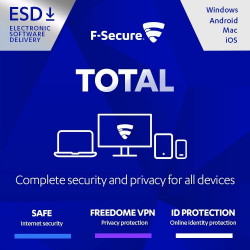 F-Secure Total Security 3 urządzenia / 1 rok