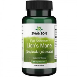 SWANSON FS Lion's mane Löwenmähne Nervensystem Immunsystem 500mg 60Kaps.